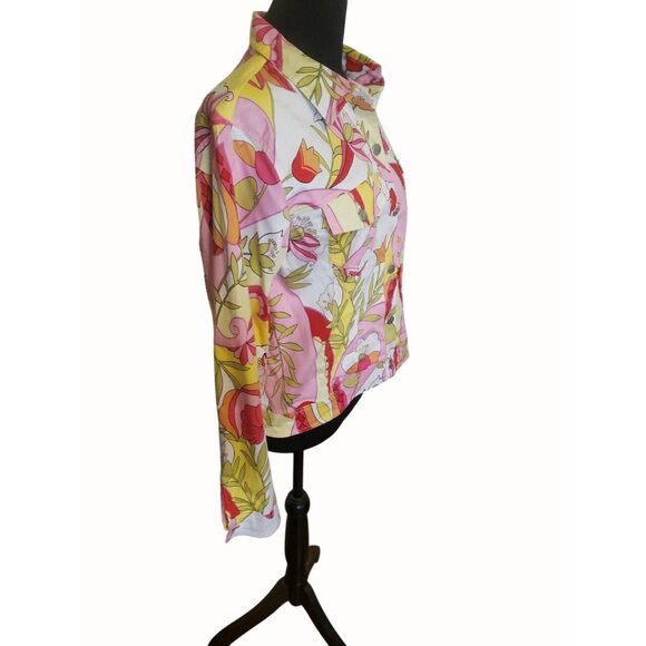 Tori Richard Honolulu Dress With Jacket Womens Size 10 Dress, 12 Jacket Tropical - Picture 12 of 15